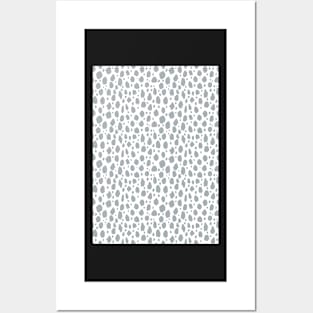 Grey Spot Dalmatian Pattern Posters and Art